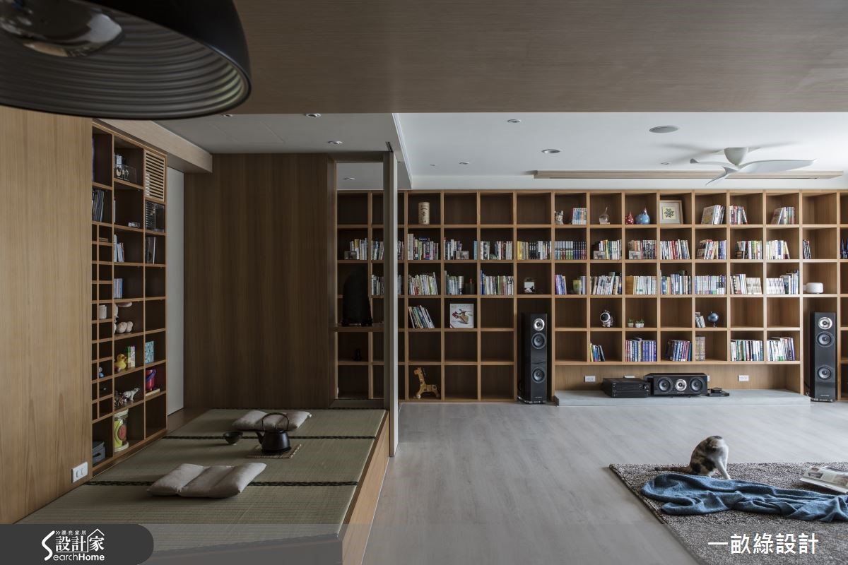 40 坪的住宅空間，在設計師重新佈局之下，將餐廳擴大